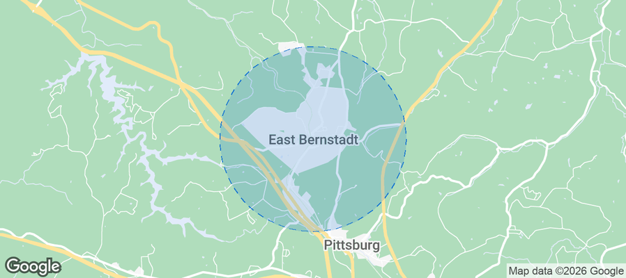 East Bernstadt Airbnb map